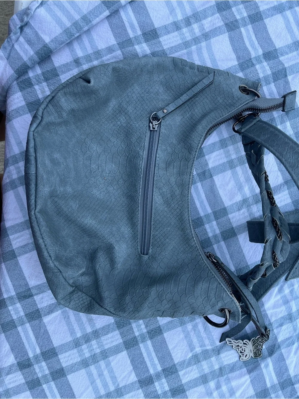 Women’s Slate Blue Shoulder Bag